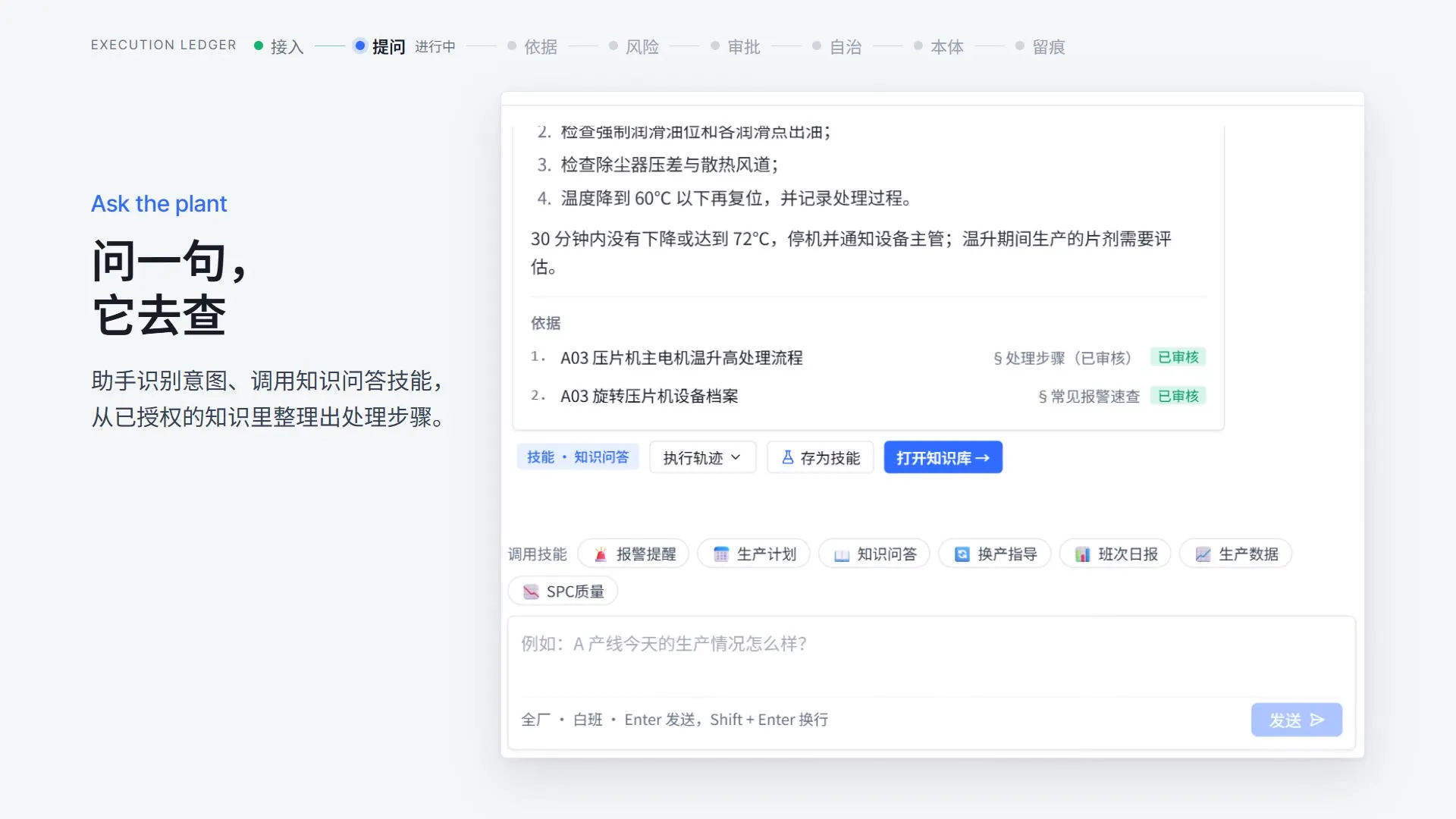 宣传片画面:问一句,它去查